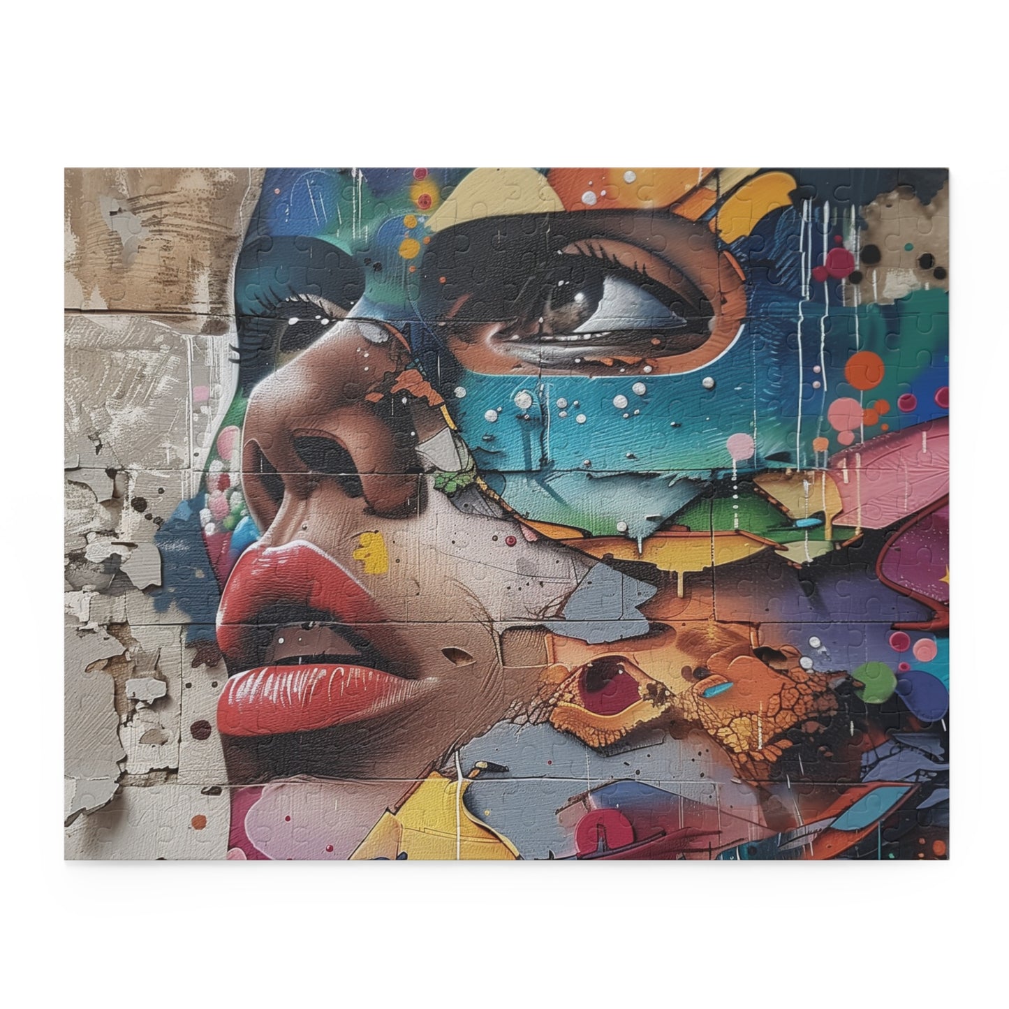 Vibrant Urban Art Graffiti Jigsaw Puzzle for Creative Fun & Exploration