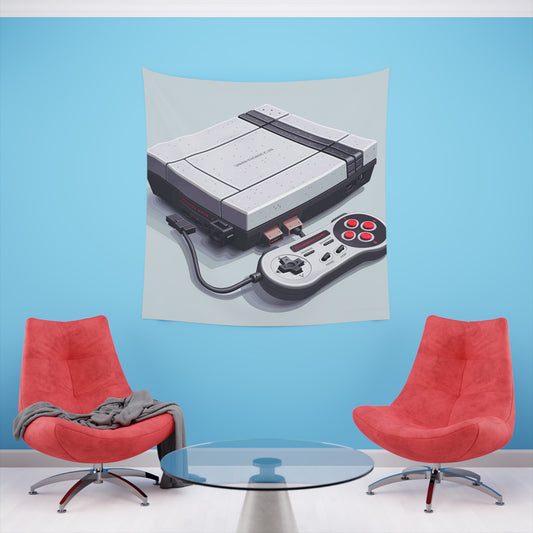 Game On: A Retro Tapestry | Wall Tapestry | All Over Print, AOP, Decor, Halloween, Home & Living, Home Decor, Indoor, Spring Essentials, Sublimation, Tapestry | Prints with Passion