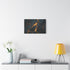 Cracked Earth with Glowing Veins — Canvas Wall Art — Kiln-Dried Pine Frame & Ready-to-Hang Back View