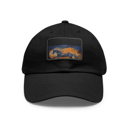 Gallop Through Abstract Art: Horsefull Body Textured Baseball Cap