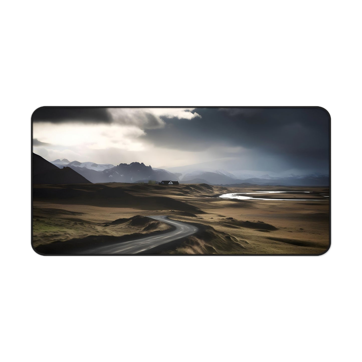 "Iceland Ring Road Desk Mat - Bring nature to your workspace with this stunning landscape design"