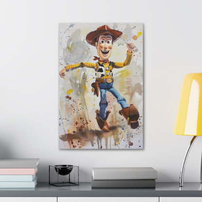 Woody Canvas Print : Toy Story There's a Snake in My Boot!