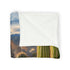 Cactus Shaped Like Ancient Ruins Plush Fleece Throw Blanket