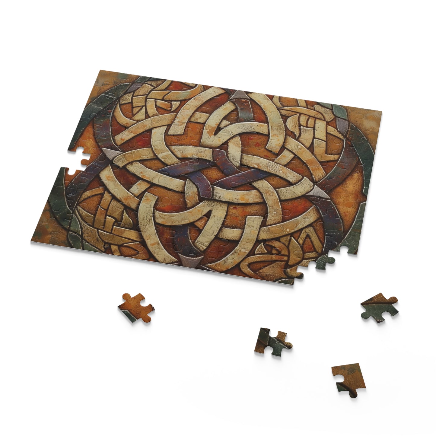 Intricate Celtic Knot Jigsaw Puzzle - Mind-Challenging with Vibrant Colors