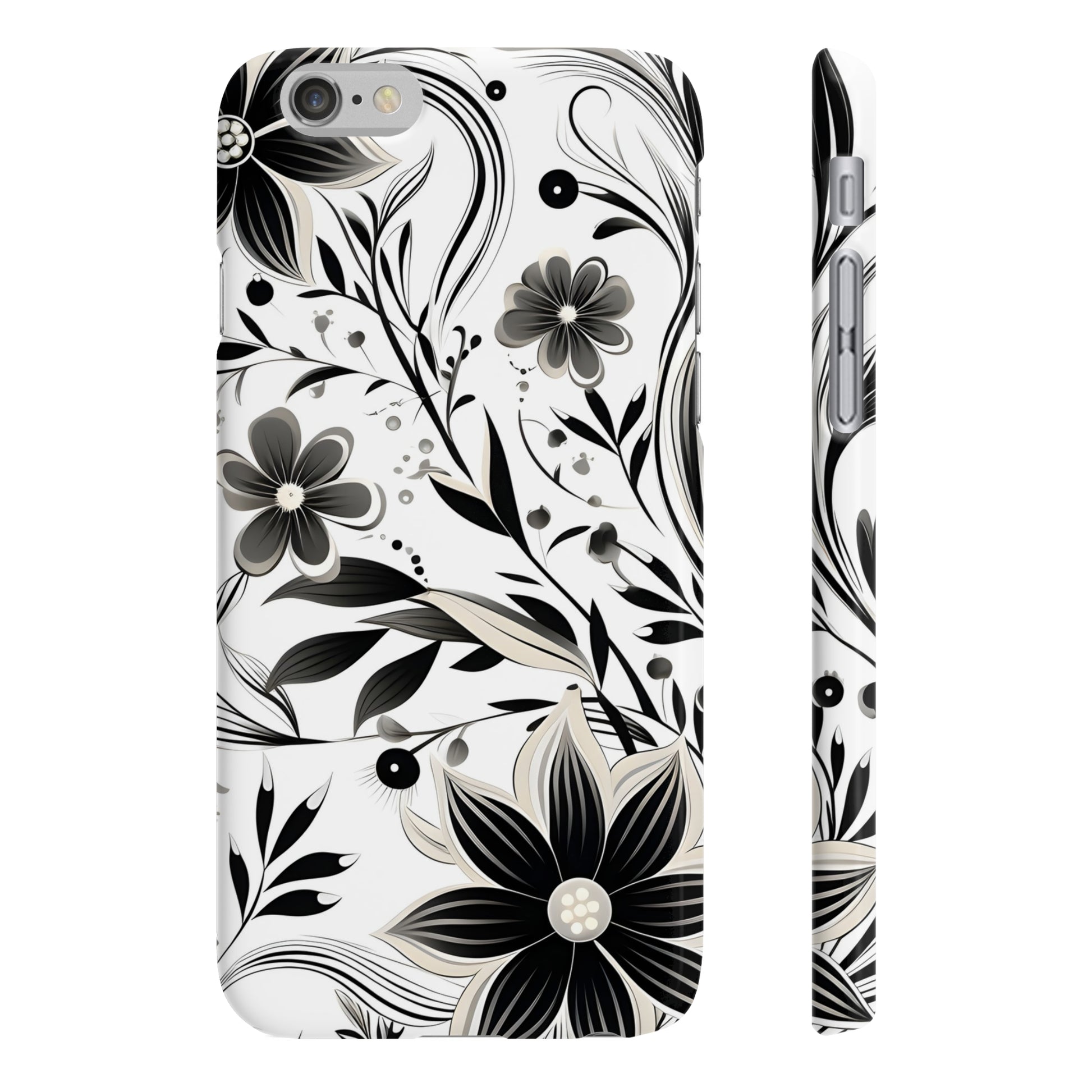 Monochrome Flow: Abstract Pattern Phone Case | Phone Case | Accessories, Glossy, iPhone Cases, Matte, Phone Cases, Samsung Cases, Slim | Prints with Passion