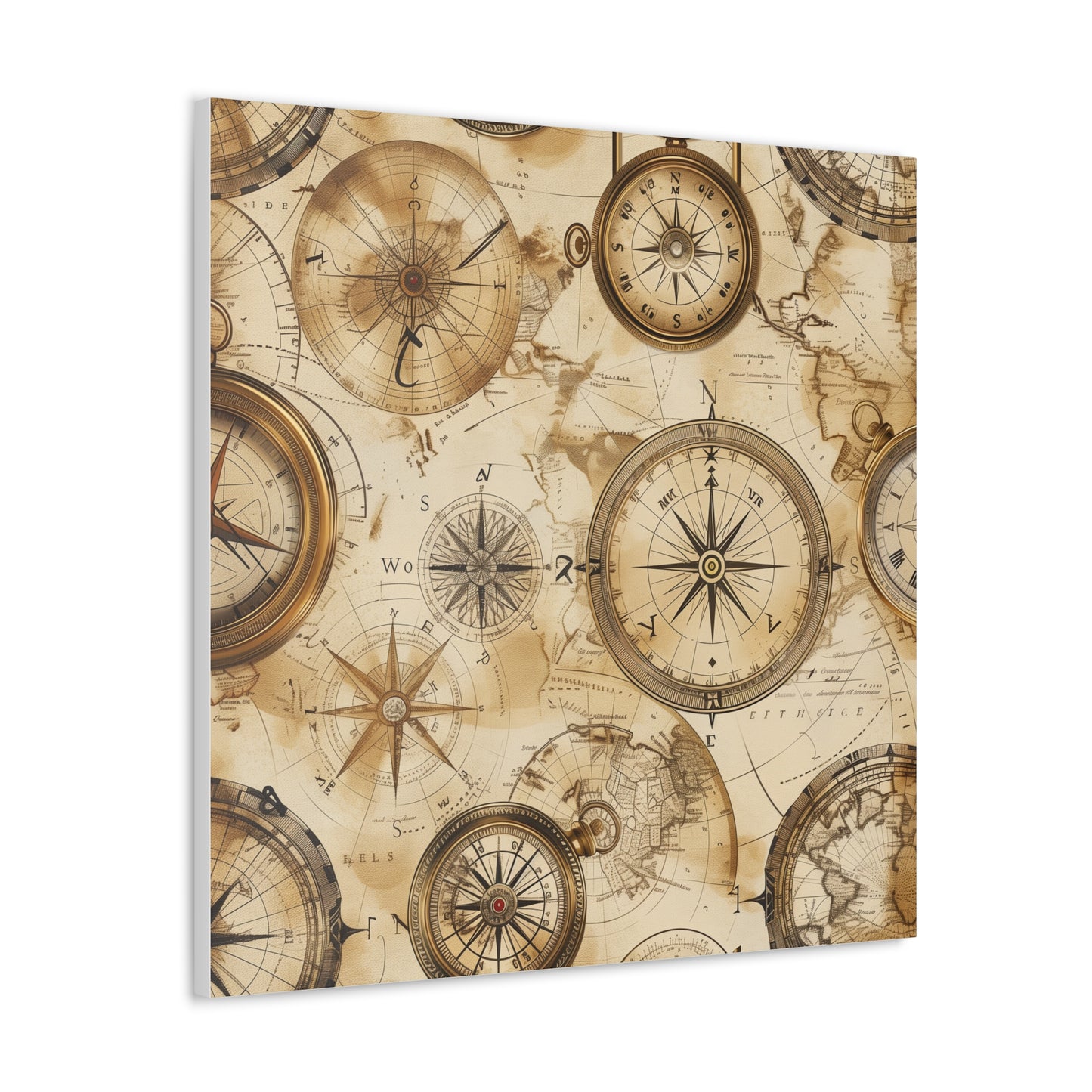 Vintage Maps Canvas Print