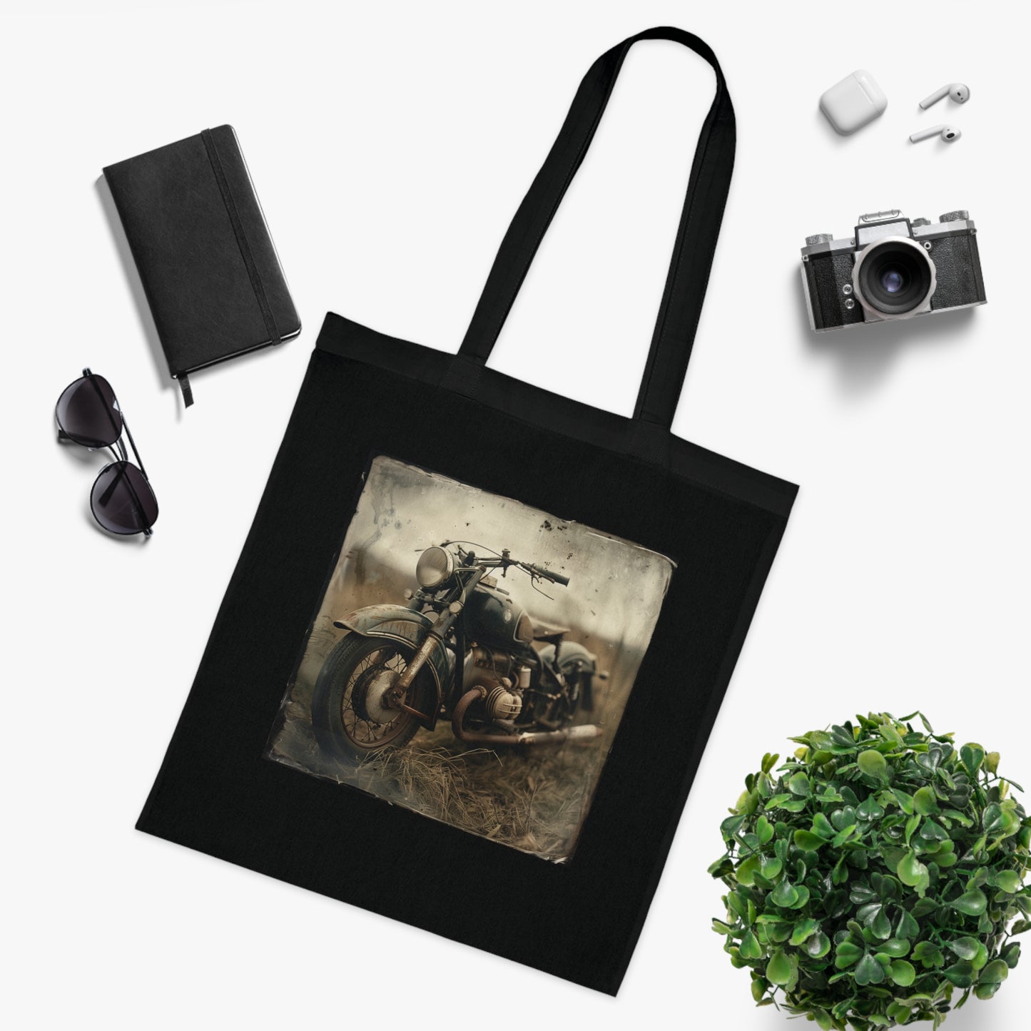 Vintage Rider Tote Bag