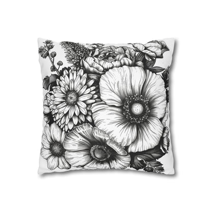 "Whimsical Blooming Meadow Pillowcase - High-quality, stylish design perfect for all seasons. Makes a great gift!"