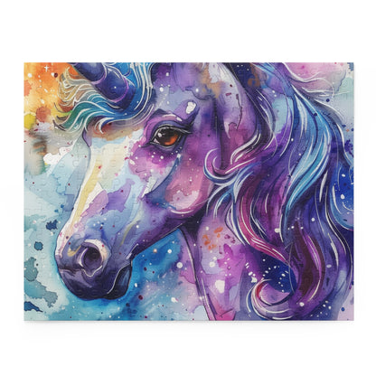 Watercolor Unicorn Jigsaw Puzzle - Piece together magical design for enchanting entertainment