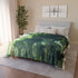 Sky Garden with Fractal Trees Plush Fleece Throw Blanket