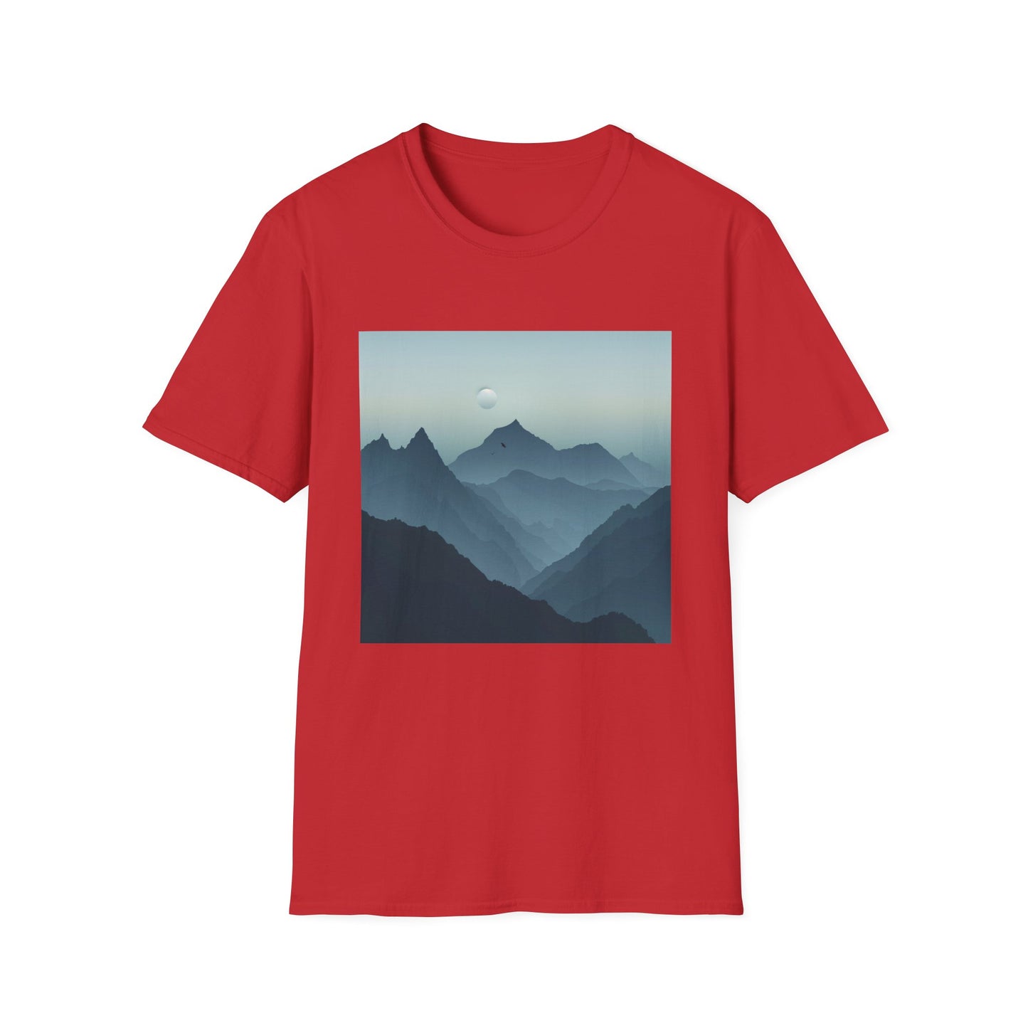 Mountain Tshirts: Minimalist Landscape, Range, Silhouette