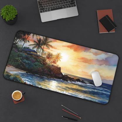 Hawaii Beach Desk Mat | Desk Mat | Accessories, Back-to-School, Desk, Fall Bestsellers, Home & Living, Mouse pad, Mouse Pads, Mousepad, Seasonal Picks, Stationery, TikTok | Prints with Passion