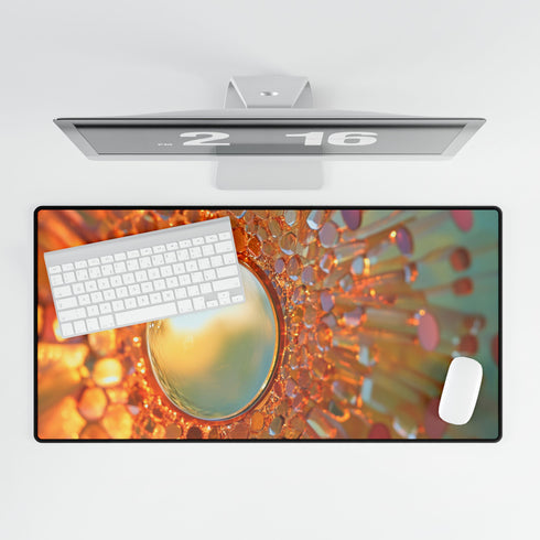 Sunrise Reflecting on Infinity Mirror — XL & XXL Desk Mat — Product Detail View 5