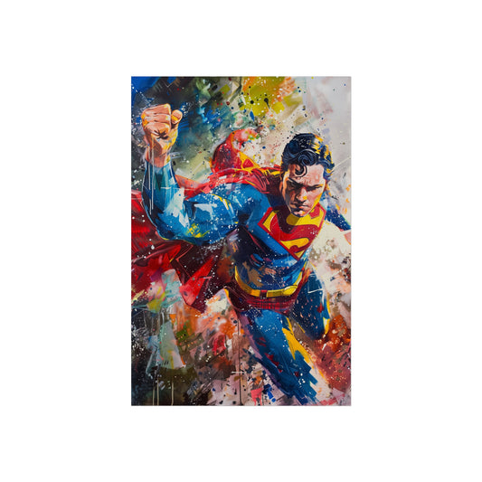 showcasing the Man of Steel's artistic journey. This high-quality poster captures Superman's creative spirit and resilience