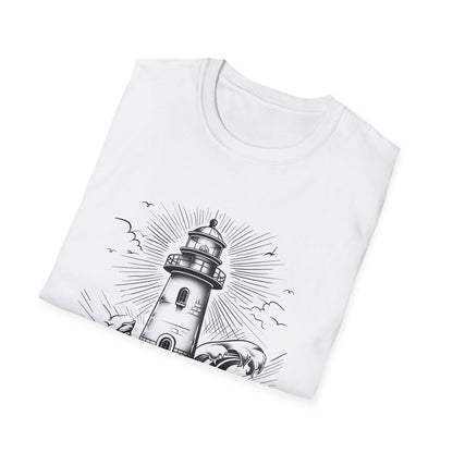 Coastal Sanctuary: A Hand-Drawn Lighthouse Journey