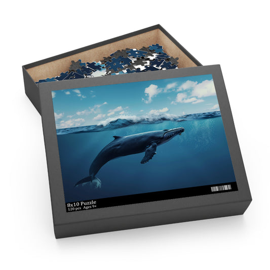 Whale Oasis Jigsaw Puzzle | Puzzle | Back-to-School, Fall Picks, Games, Holiday Picks, Home & Living, Puzzles, TikTok, Valentine's Day, Valentine's Day Picks | Prints with Passion