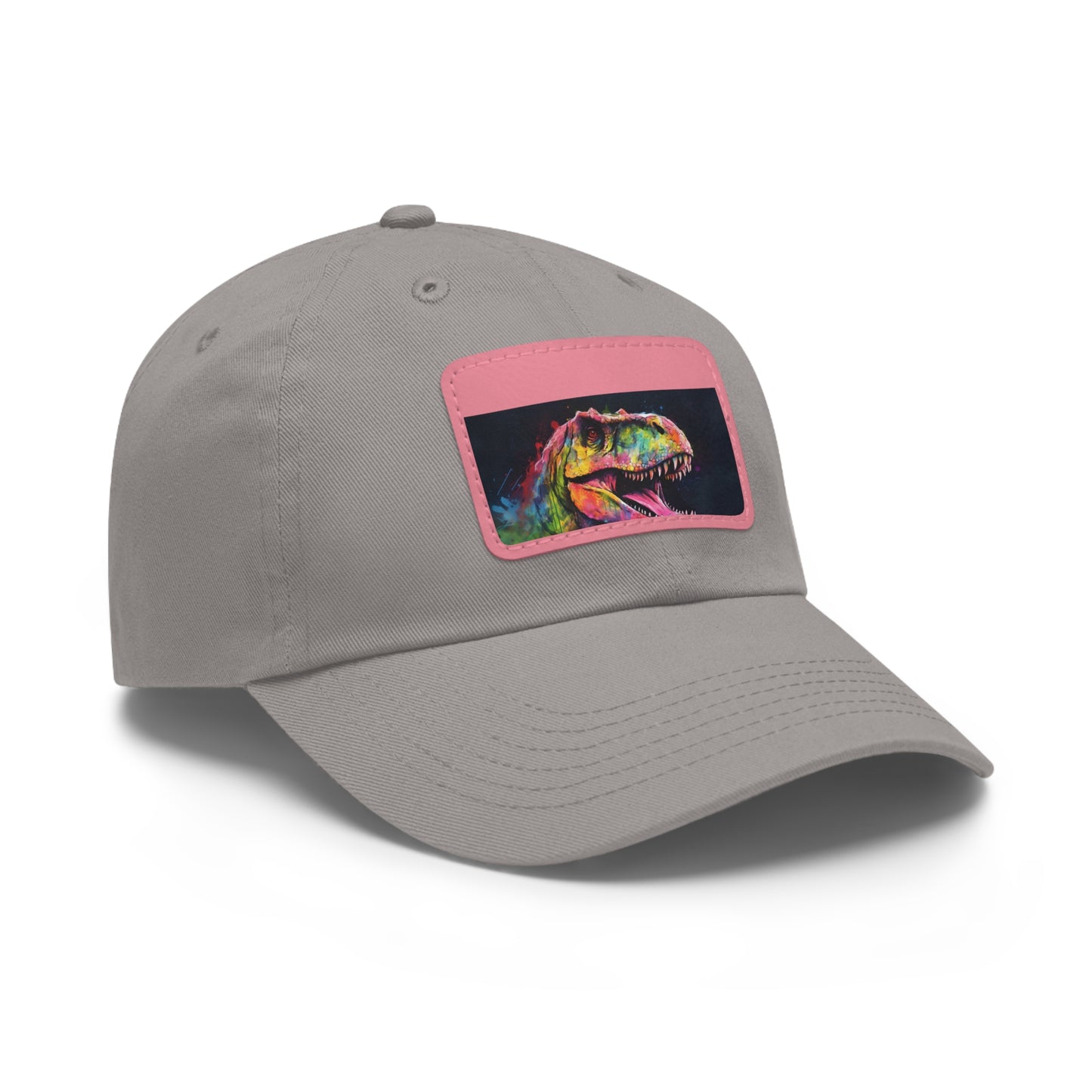 Dino Dreams Watercolor Neon Baseball Cap