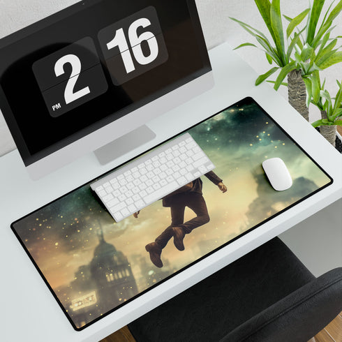 A Traveler Floating above Time Gaming XXL Extended Desk Mat