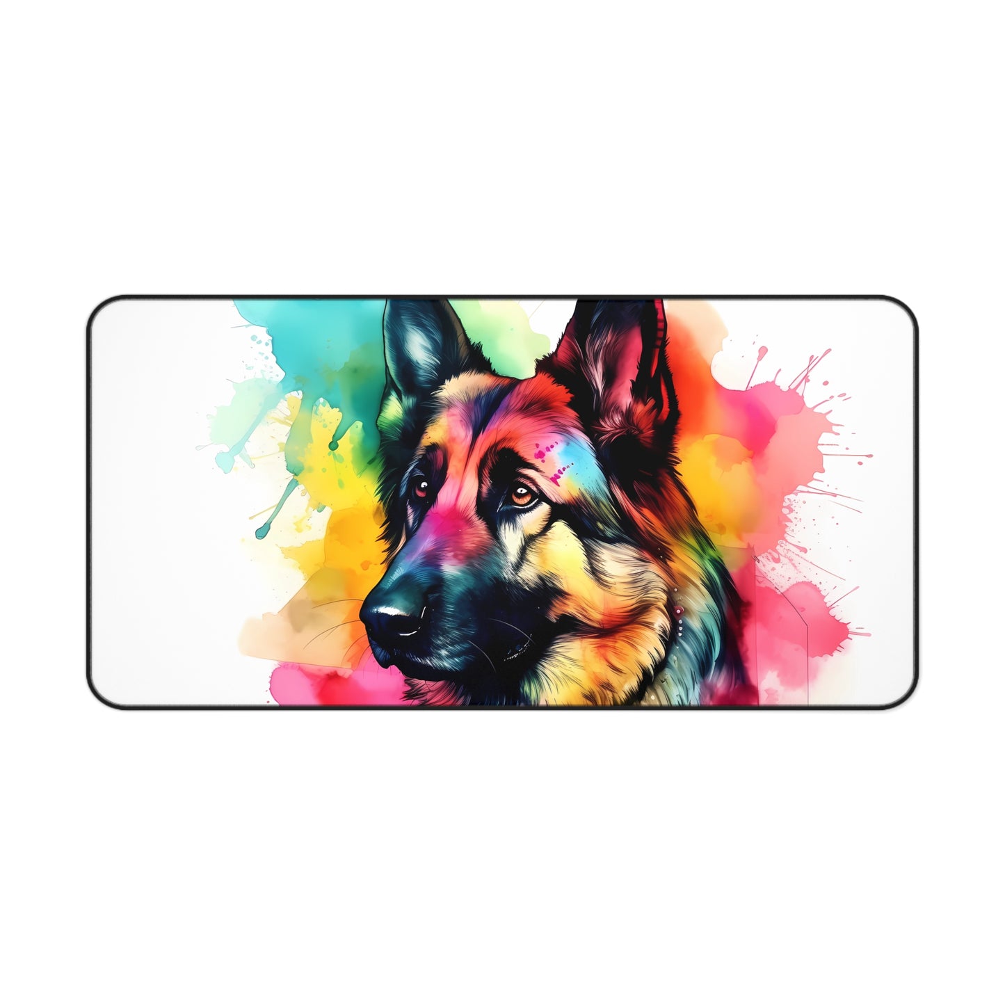 Adorable German Shepherd Desk Mat - Brighten Your Workspace with Playful Design