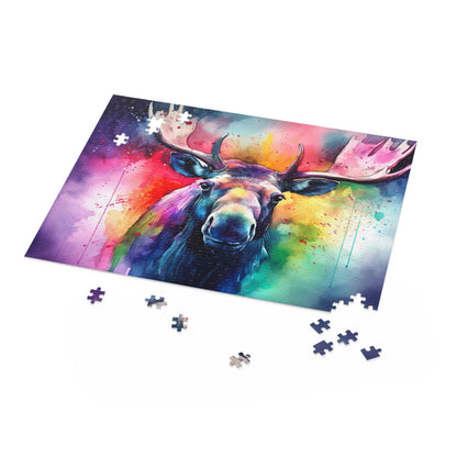 Majestic Moose Jigsaw Puzzle - Escape to Nature with Stunning Wildlife Scene - 500 Pieces