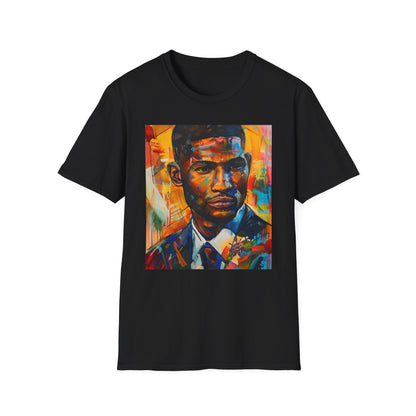 Rhythm and Soul: The Dynamic Pulse of Usher's Portrait | T-Shirt | Cotton, Crew neck, DTG, Men's Clothing, Neck Labels, Regular fit, T-shirts, Women's Clothing | Prints with Passion