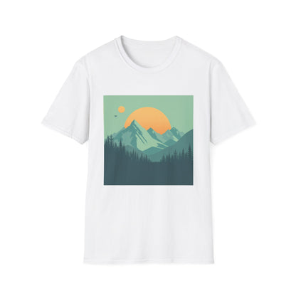 Mountain Majesty: Minimalist Landscape T-shirt