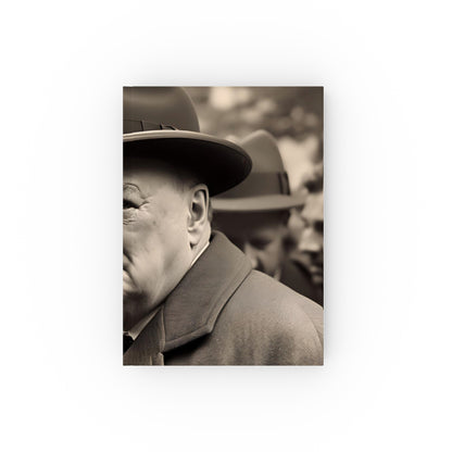 "Churchill's London Wartime Journal - Capture history with this stylish and versatile journal featuring Winston Churchill. Perfect for all seasons. Makes a great gift!"