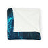 Bioluminescent Vines on a Ghost Bridge — Plush Fleece Throw Blanket — Product Detail View 5