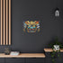 Stained Glass Samurai Mask — Canvas Wall Art — Product Detail View 5