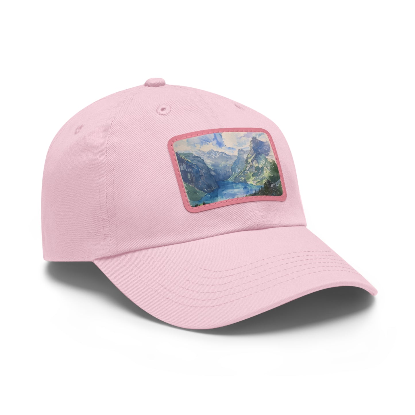 Alpine Splendor: Swiss Alps Watercolor Baseball Cap