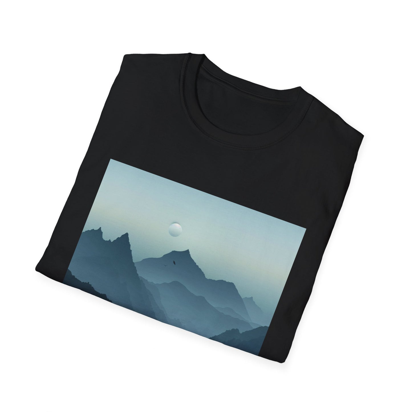 Mountain Tshirts: Minimalist Landscape, Range, Silhouette