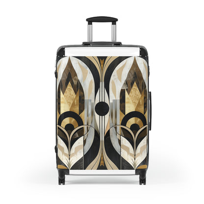 Abstract Deco Patterned Suitcase Collection