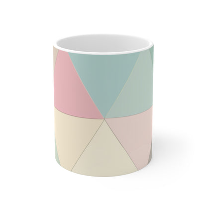 Chic Pastel Geometrics Coffee Mug | Mugs | 11 oz, Ceramic, Coffee Mugs, Home & Living, Kitchen, Mugs, Sublimation | Prints with Passion