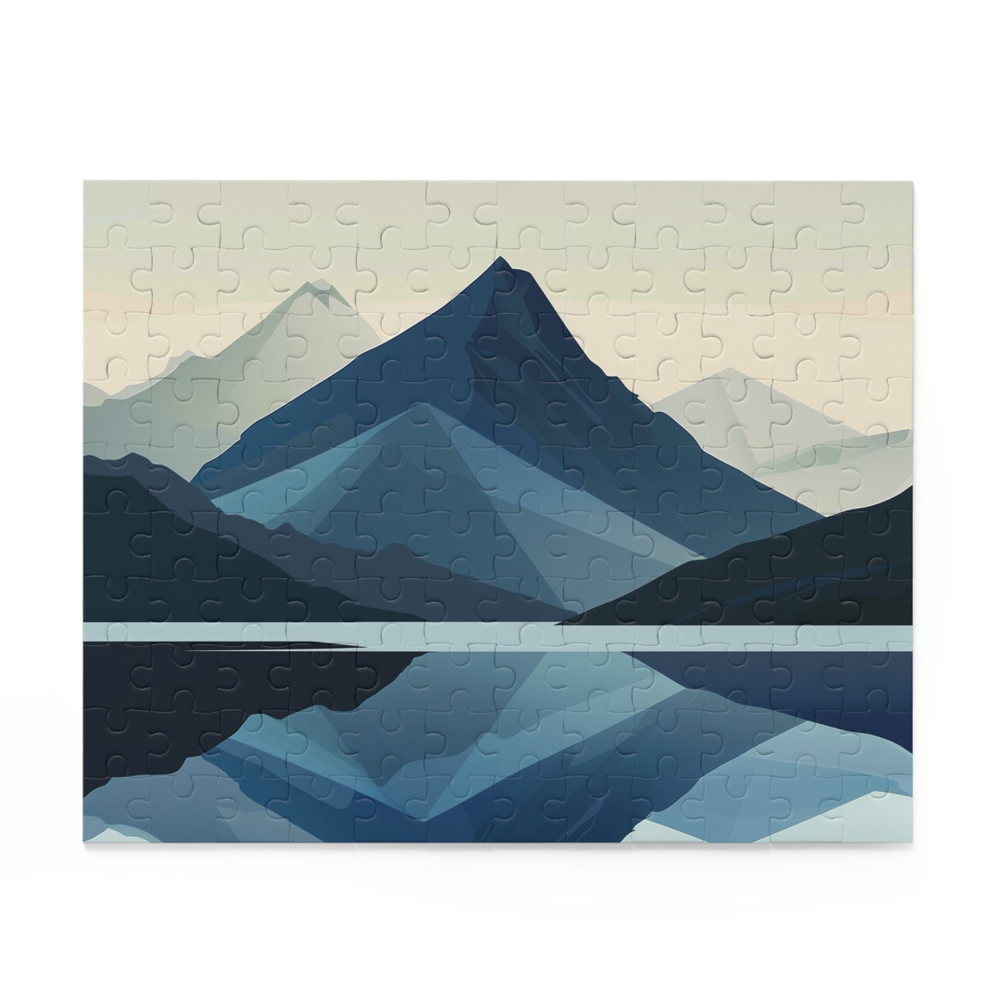 "Mountain Serenity Jigsaw Puzzle - Relax with this challenging landscape design, perfect for mindfulness"