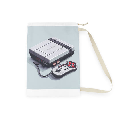 "Retro Pixel Gaming Console Laundry Bag - Perfect for Gamers and Nostalgia Lovers"