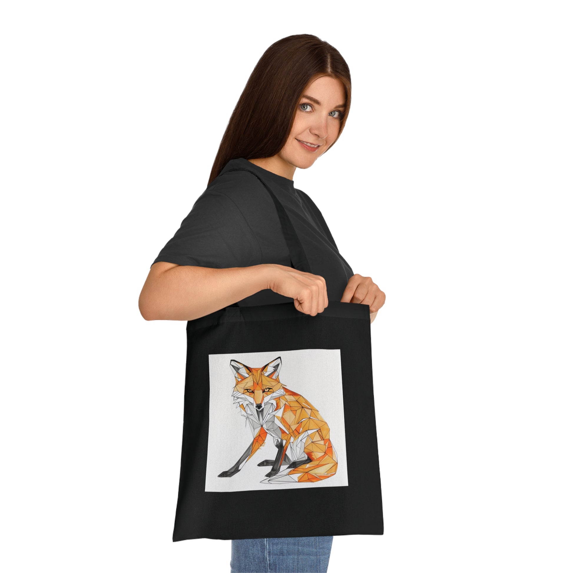 Geometric Fox Tote Bag | Tote Bag | Accessories, Bags, Cotton, DTG, Totes | Prints with Passion