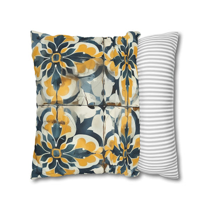 "Artisan Tiles Pillow Case - Elegant and Sophisticated Seamless Pattern for Bedding Decor"