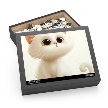 Colorful Cartoon Cat Jigsaw Puzzle - Fun for All Ages!