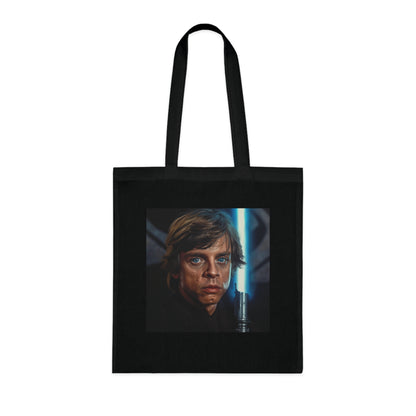 Alt text: "A New Hope Tote Bag - High-quality, comfortable, and stylish Luke Skywalker themed tote perfect for all seasons. Makes a great gift. Shop now at BenCPrints."