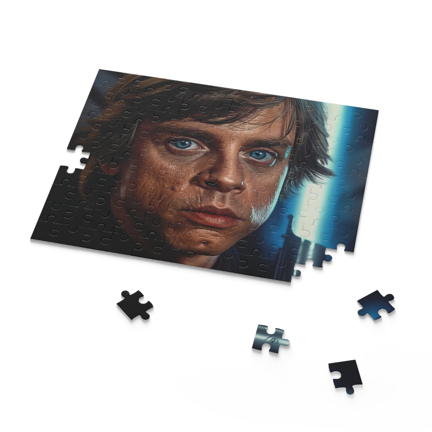 "Luke Skywalker Jedi Puzzle Masterpiece - Challenge yourself with this epic Star Wars jigsaw"