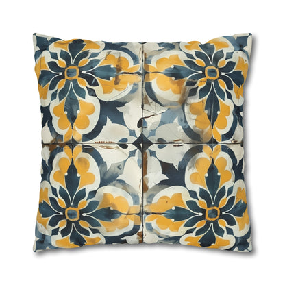 "Artisan Tiles pillowcase with elegant seamless pattern for sophisticated bedroom decor"