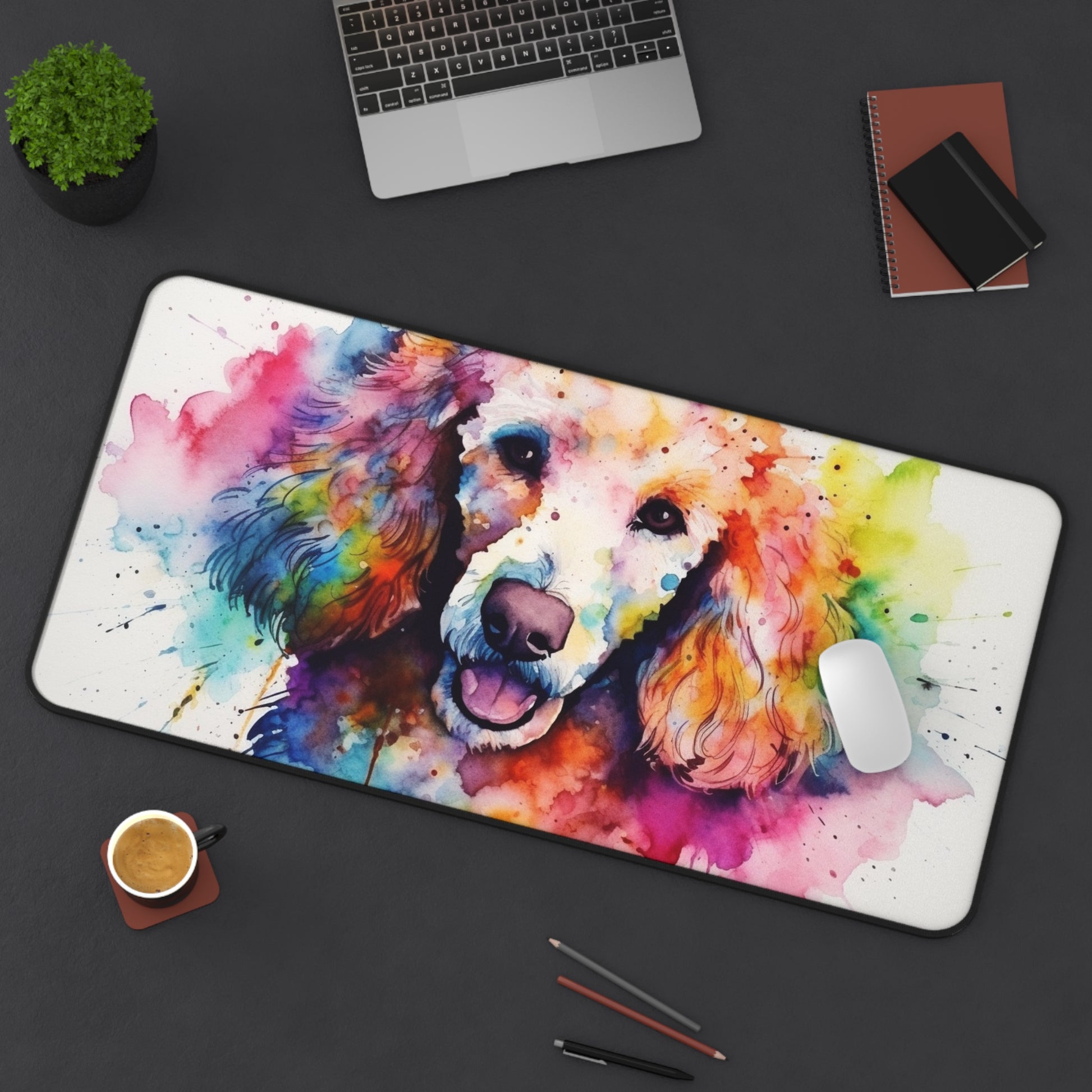 Poodle Paradise Desk Mat | Desk Mat | Accessories, Back-to-School, Desk, Fall Bestsellers, Home & Living, Mouse pad, Mouse Pads, Mousepad, Seasonal Picks, Stationery, TikTok | Prints with Passion