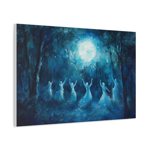 Forest Spirits Dancing in Moonlight — Canvas Wall Art — Product Detail View 6