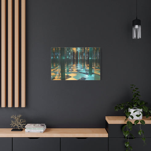 Mirror Maze Reflecting Other Dimensions — Canvas Wall Art — Product Detail View 8