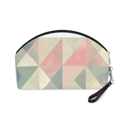 Chic Geometric Pastel Makeup Bag