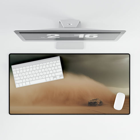 Desert Storm with Giant Sand Serpent — XL & XXL Desk Mat — Product Detail View 5