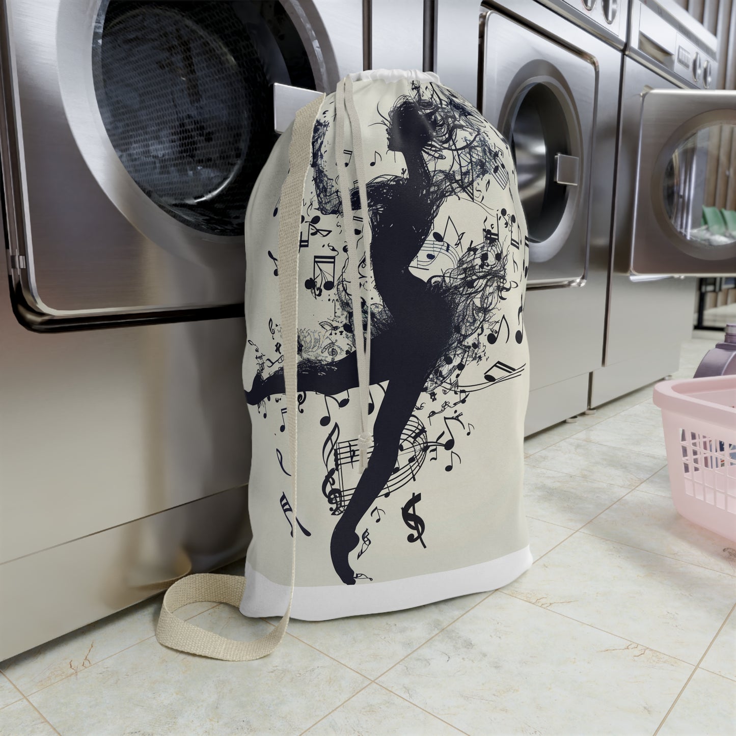 Dancer's Musical Laundry Bag | Home Decor | Accessories, All Over Print, AOP, Bags, Laundry, Sublimation | Prints with Passion