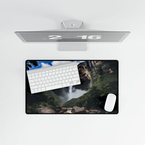 Angel Falls Misty Canyon Plunge XXL Extended Desk Mat - View 8 | Prints With Passion