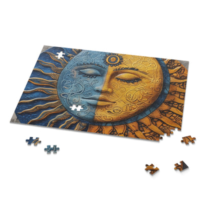 "Tranquil Mandala Celestial jigsaw puzzle for relaxation and mindfulness"