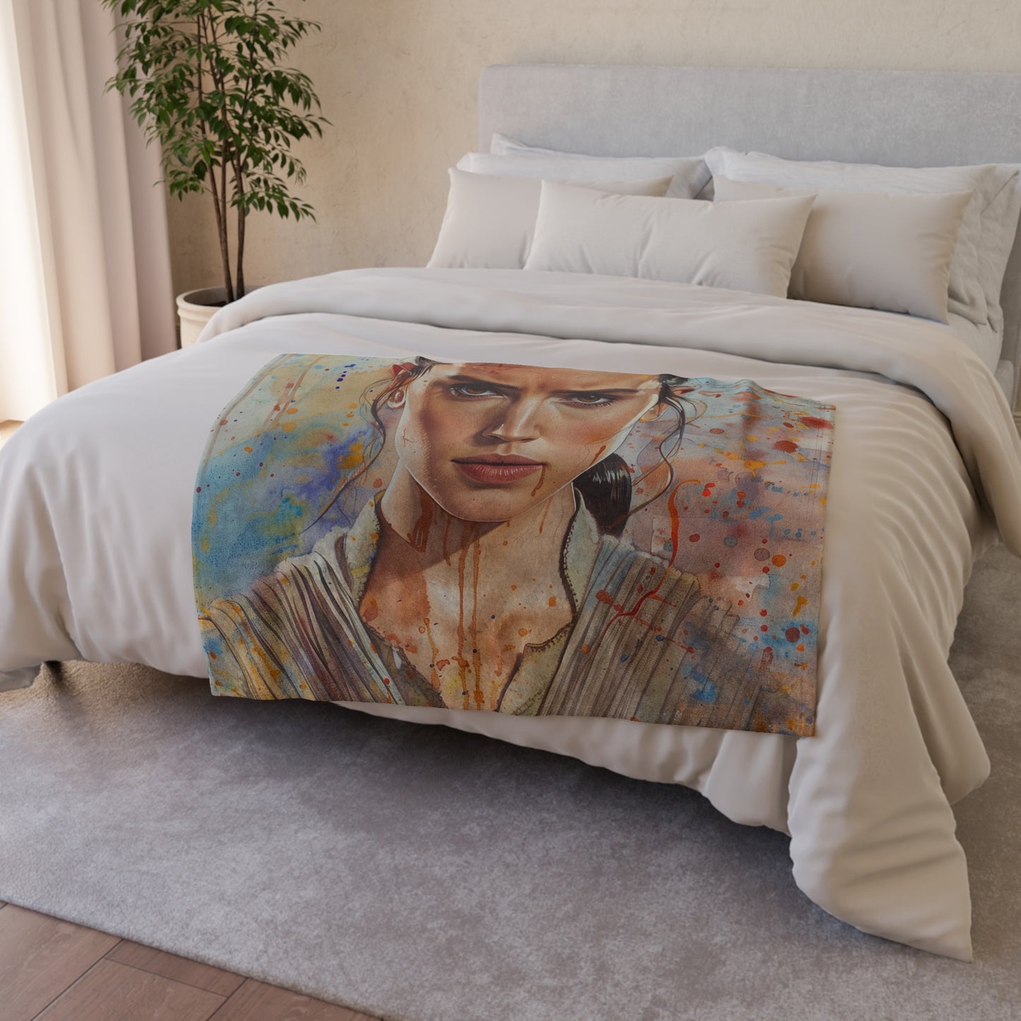 Rey's Awakening Blanket: Embrace Your Inner Jedi | Blanket | Bed, Bedding, Blankets, Home & Living, Indoor, Mother's Day, Rest, Sleep, Sublimation | Prints with Passion